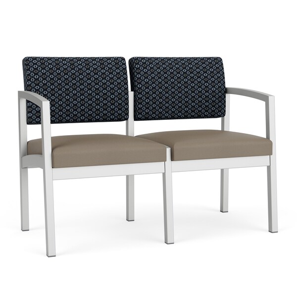 Lesro Lenox 2 Seat Tandem Seating W/ No Center Arm, 43.5 in W 24.5 in L 32 in H LS2101 - main